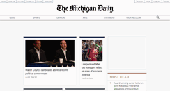 Desktop Screenshot of michigandaily.com